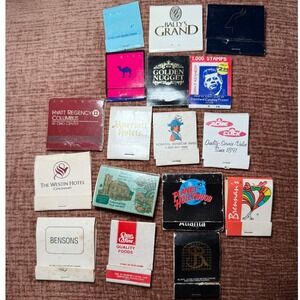Vintage‎ Hotel Motel Matchbook Lot Ballys Golden Nugget Planet Hollywood Westin